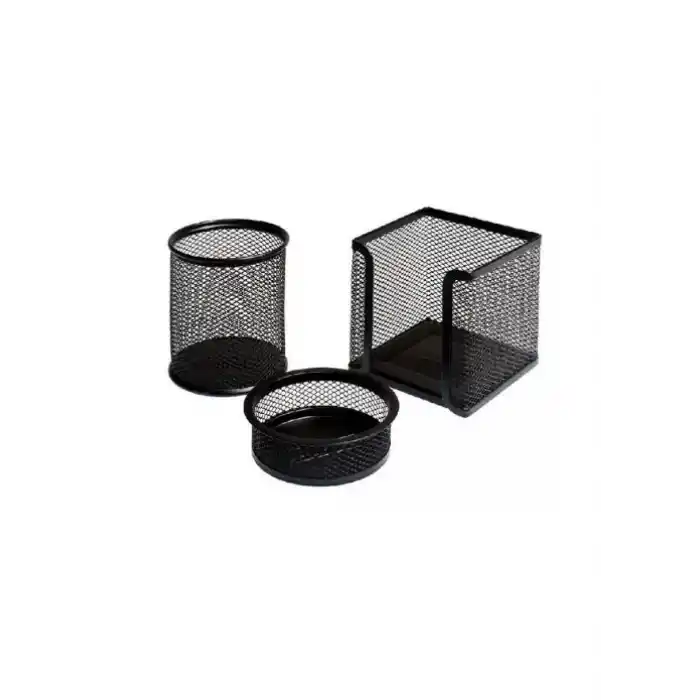 PASO 828 PLASTİK KALEMLİK 3 LÜ MASA SETİ