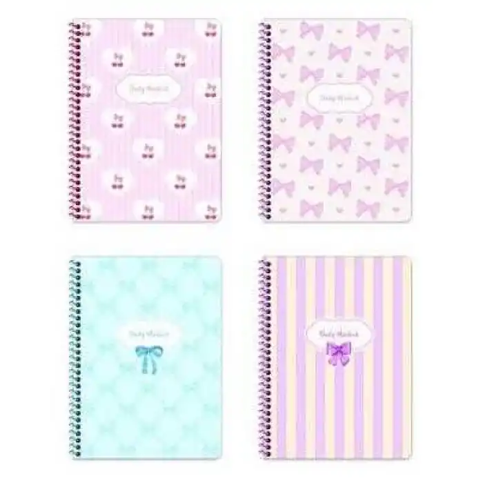 KESKİN KURDELE 16,5X22,5 120 YP.KARELİ SPİRALLİ SERT KAPAK DEFTER 410832