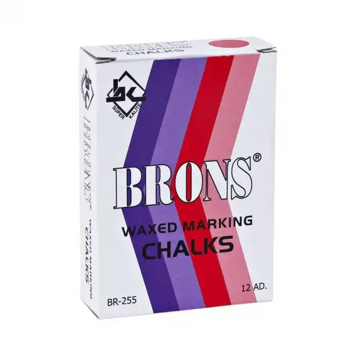 BRONS YAĞLI MARKA TEBEŞİR KIRMIZI 12 Lİ BR-255