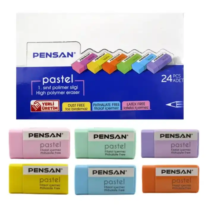 PENSAN PSS-24P PASTEL SİLGİ 24 LÜ 99975