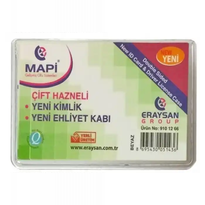 MAPİ ÇİFT HAZNE YENİ EHLİYET-KİM PVC ŞEFFA 9101271