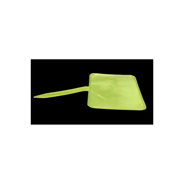 Açılı Saplamalı Plastik Pazarcı Fiyat Etiketi Küçük Boy Fosforlu Sarı 10 Adet