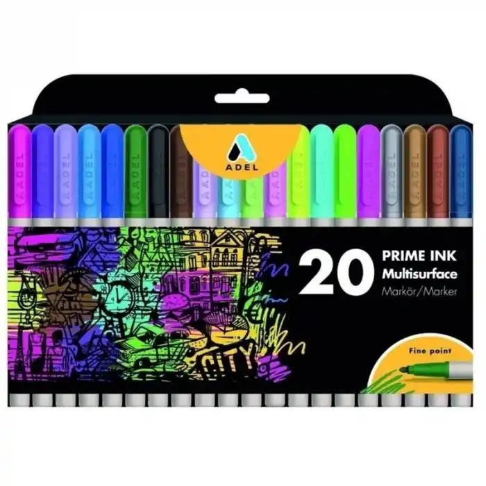 Adel Prıme 20 Renk Karma Multisurface Boldlıner Kalem 2201000107