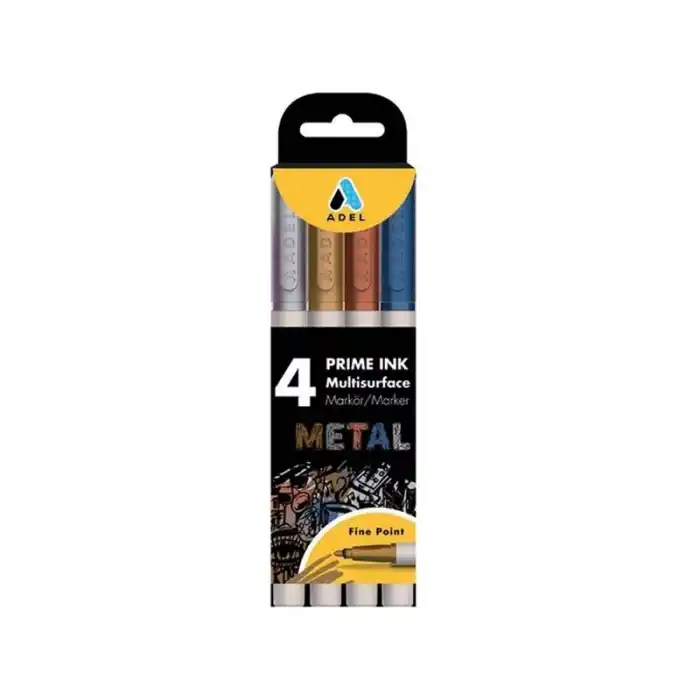 Adel Prıme 4 Renk Metalik Multisurface Boldlıner Kalem 2201000104