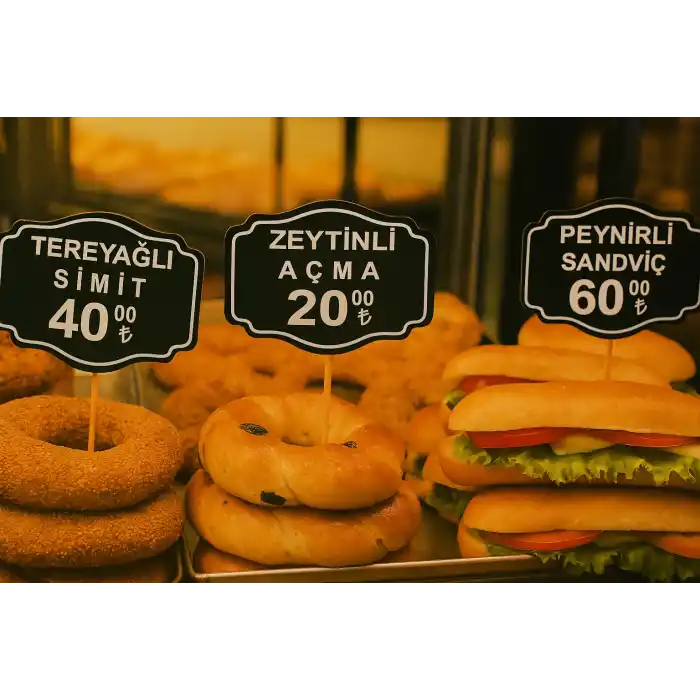 Ahşap Çubuklu Siyah PVC Yaz-Sil Fiyat Etiketi 8x12 cm 10lu Pk.