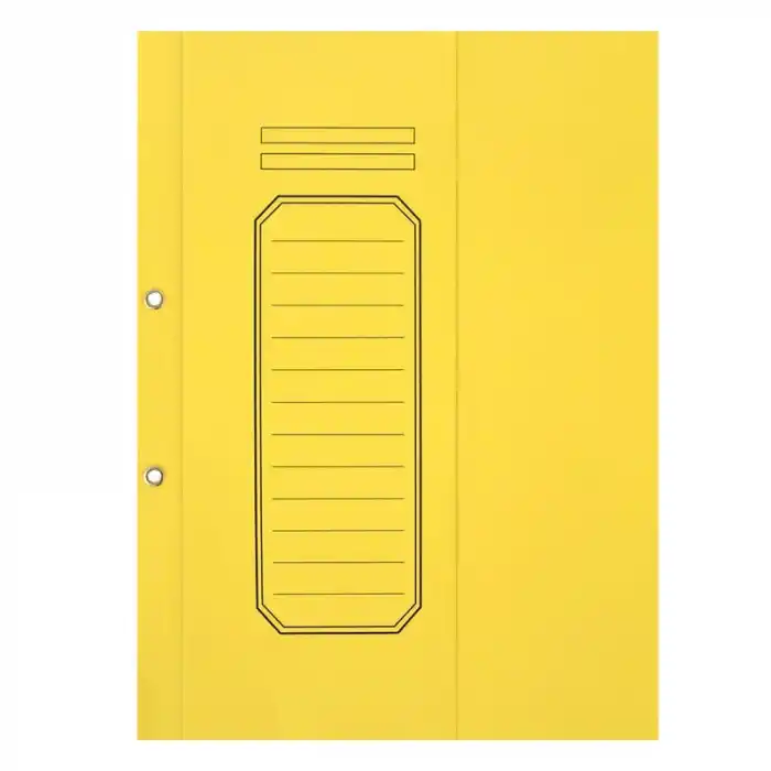 ALEMDAR SARI TELLİ YARIM KAPAKLI LÜKS KARTON DOSYA