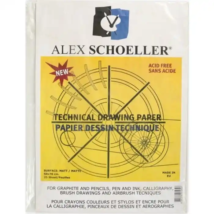 ALEX SCHOELLER 50X70 TEKNİK RESİM KAĞ.200 GR.25Lİ