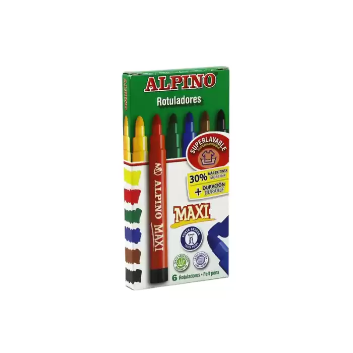 ALPINO 6 RENK MAXI KEÇELİ KALEM AR-05