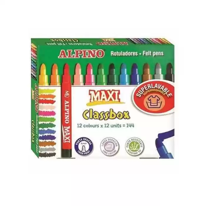 ALPINO AR-109 MAXİ KEÇELİ KALEM 144 LÜ STAND