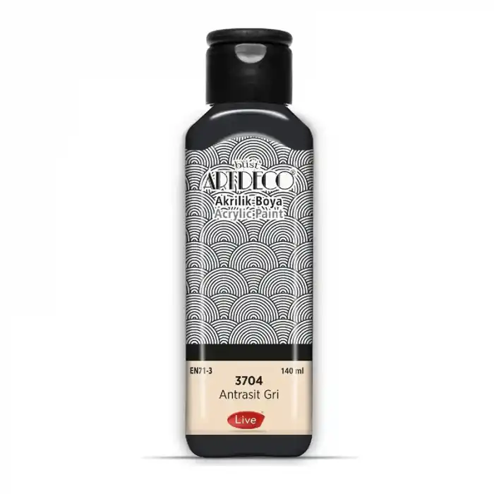 ARTDECO AKRİLİK BOYA 140 ML ANTRASİT GRİ 070R-3704