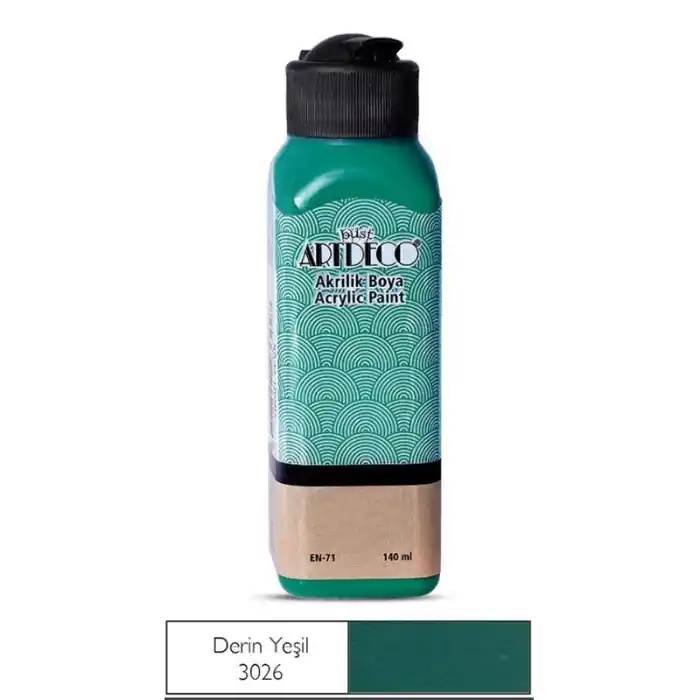 ARTDECO AKRİLİK BOYA 140 ML DERİN YEŞİL 070R-3026