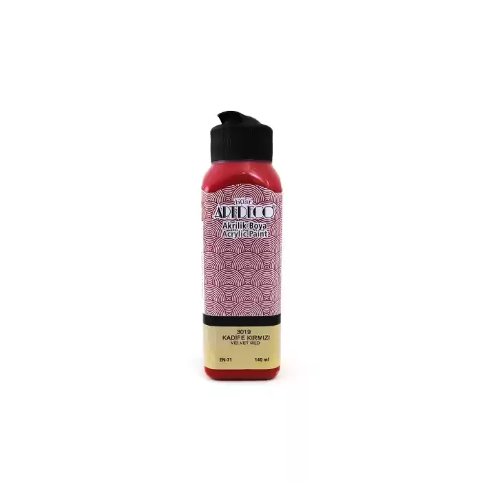 ARTDECO AKRİLİK BOYA 140 ML KADİFE KIRMIZI 070R-3019