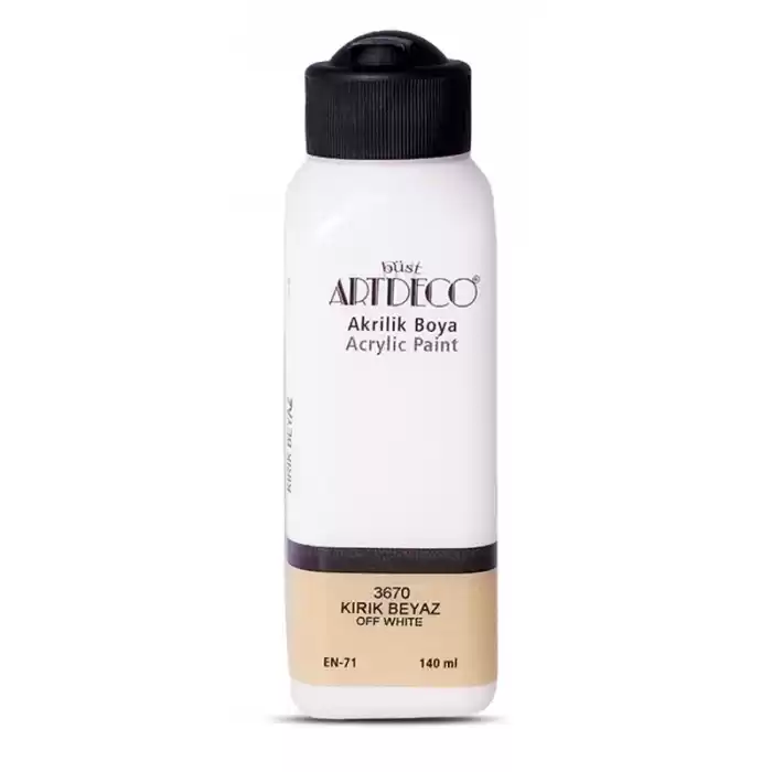 ARTDECO AKRİLİK BOYA 140 ML KIRIK BEYAZ 070R-3670