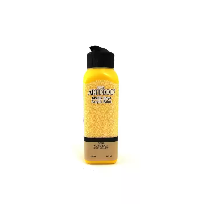 ARTDECO AKRİLİK BOYA 140 ML KOYU SARI 070R-3602