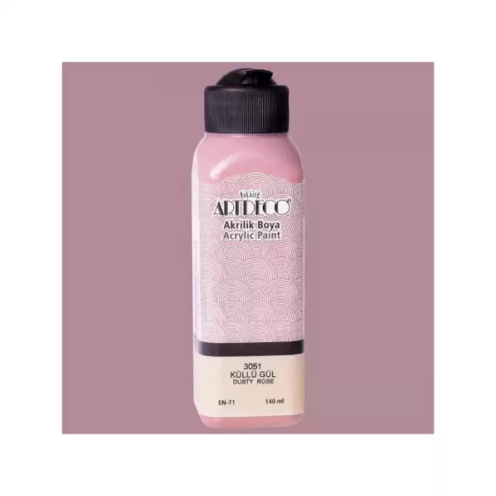 ARTDECO AKRİLİK BOYA 140 ML KÜLLÜ GÜL 070R-3051