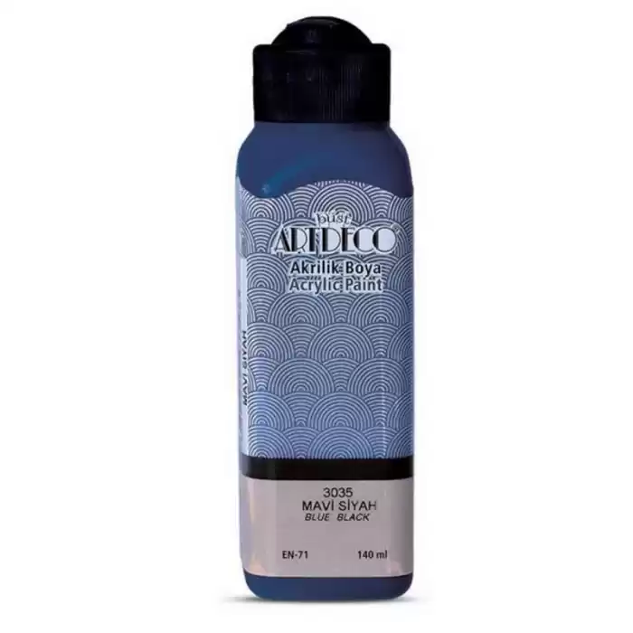 ARTDECO AKRİLİK BOYA 140 ML MAVİ SİYAH 070R-3035