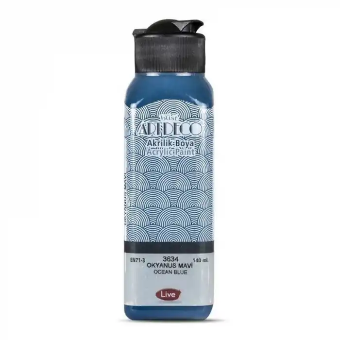 ARTDECO AKRİLİK BOYA 140 ML OKYANUS MAVİ 070R-3634