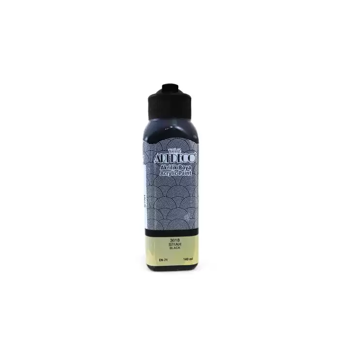 ARTDECO AKRİLİK BOYA 140 ML SİYAH 070R-3618