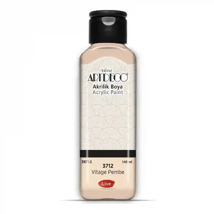 ARTDECO AKRİLİK BOYA 140 ML VİNTAGE PEMBE 070R-3712