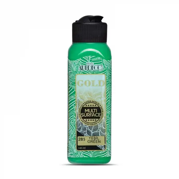 ARTDECO GOLD MULTİ SURFACE 140ML YEŞİL AKRİLİK BOYA G70R-285