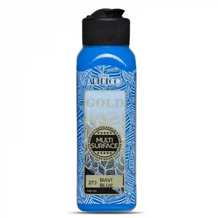 ARTDECO GOLD MULTİ-SURFACE AKRİLİK BOYA 140ML MAVİ G70R-270