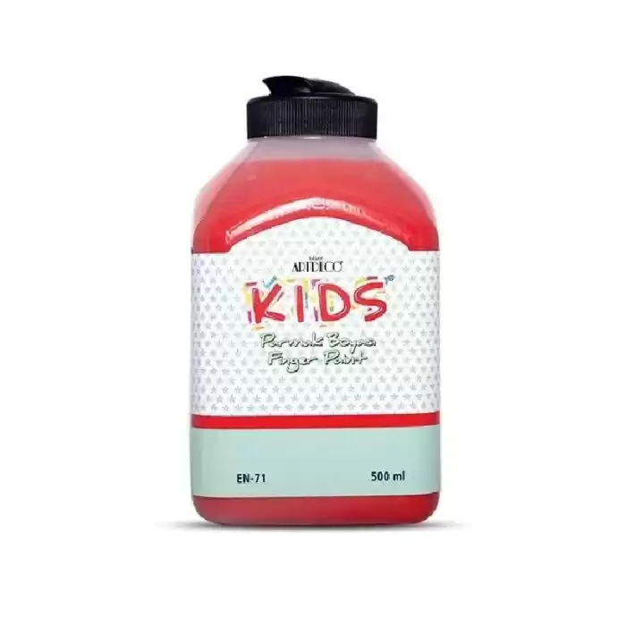 ARTDECO KIDS PARMAK BOYASI 118L-340 KIRMIZI 500 ML