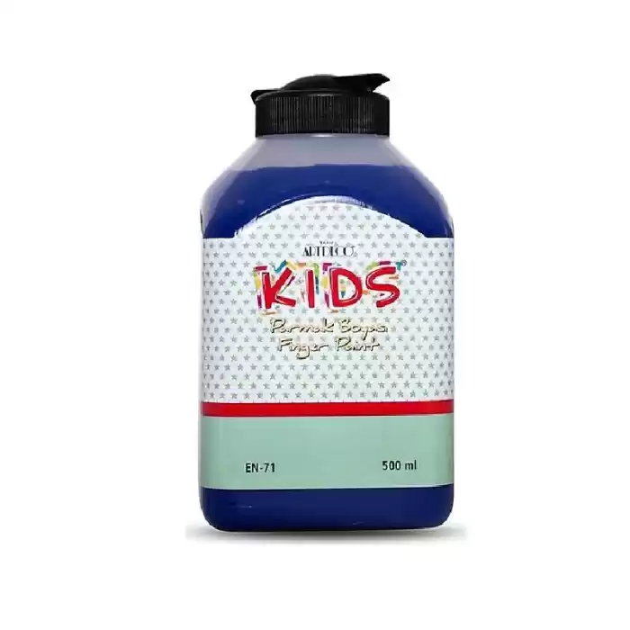 ARTDECO KIDS PARMAK BOYASI 118L-450 MAVİ 500 ML.