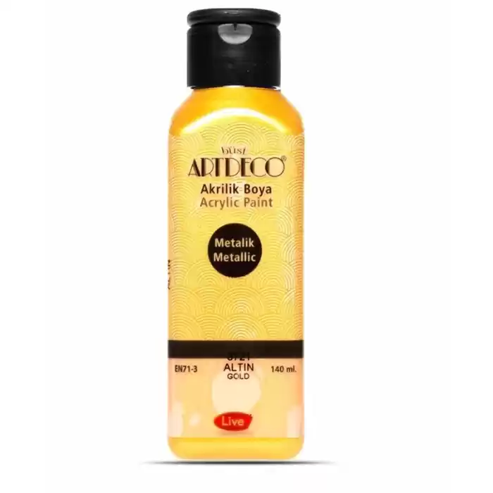 ARTDECO MET. AKRİLİK BOYA 140ML ALTIN 3721