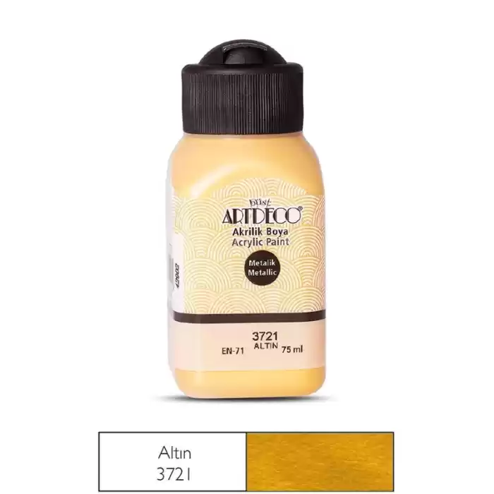 ARTDECO MET. AKRİLİK BOYA 75ML ALTIN 3721