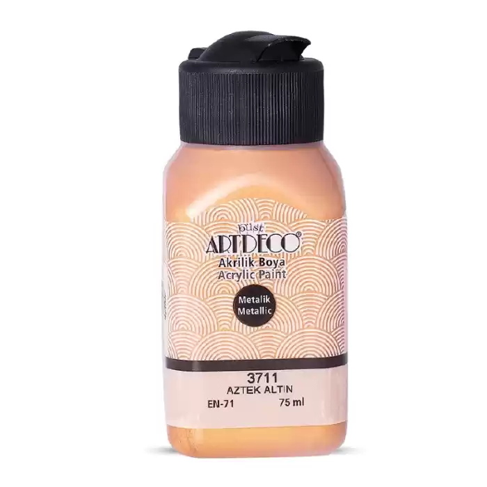 ARTDECO MET. AKRİLİK BOYA 75ML AZTEK ALTIN 3711