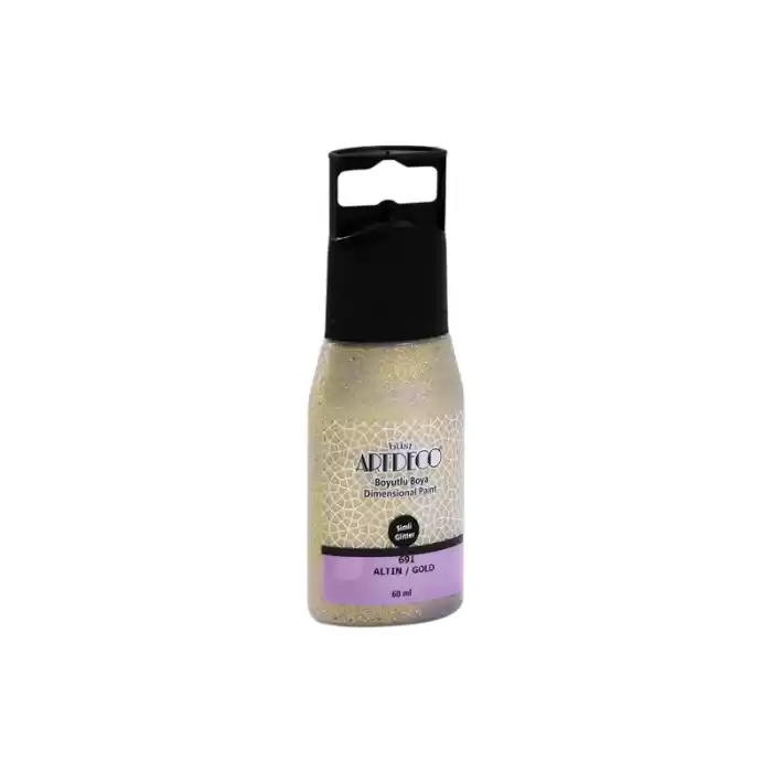 ARTDECO Y-041C-691 SİMLİ BOYUTLU BOYA 60 ML ALTIN