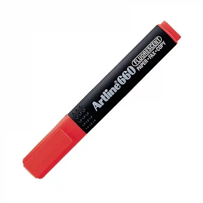 ARTLINE 660 FOSFORLU KALEM F.KIRMIZI A-EK-660