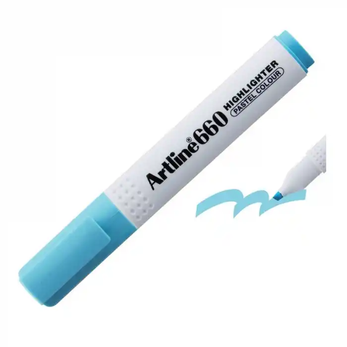 ARTLINE 660 FOSFORLU KALEM PASTEL MAVİ A-EK-660
