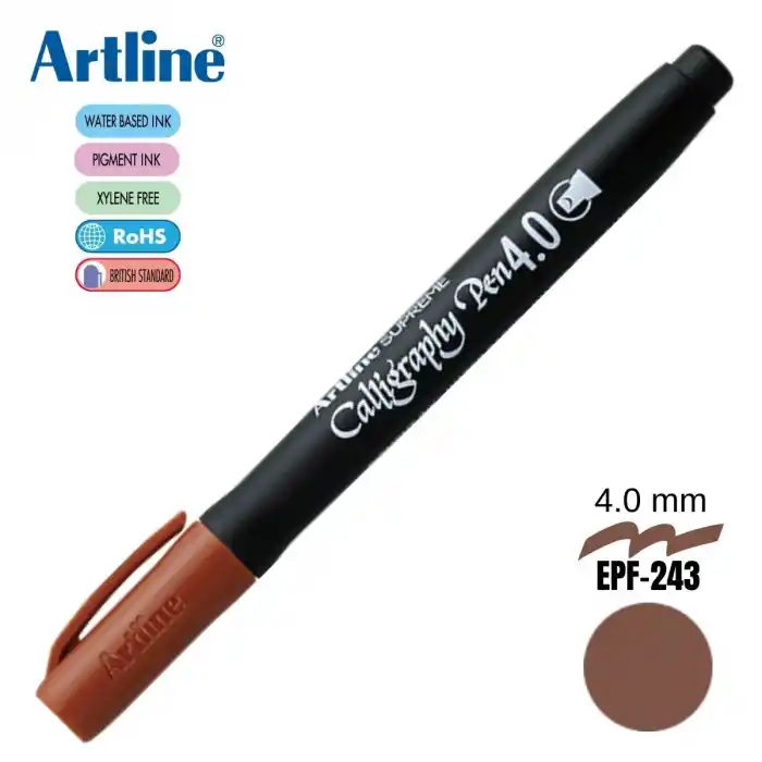 ARTLINE EPF-244 SEPIA SUPREME CALLIGRAPHY KALEMİ 4.0