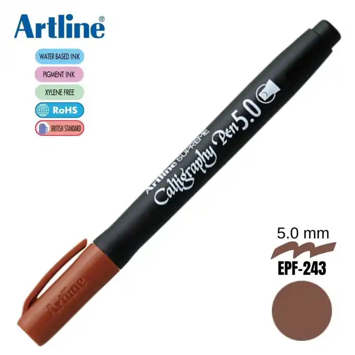 ARTLINE EPF-245 SEPIA SUPREME CALLIGRAPHY KALEMİ 5.0
