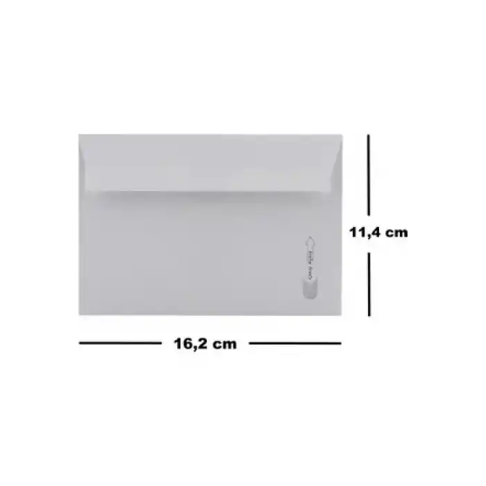 ASİL MEKTUP ZARFI 11,4X16,2 BUKLET 500 LÜ 110 GR.AS-4007