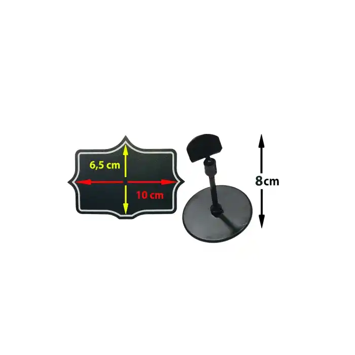 Ayaklı Yaz / Sil Siyah Yıldız Fiyat Etiketi 10 lu Paket