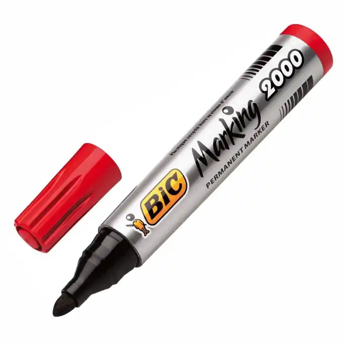 BİC 2000 KIRMIZI PERMANENT KALEM YUV.UÇ 8209133