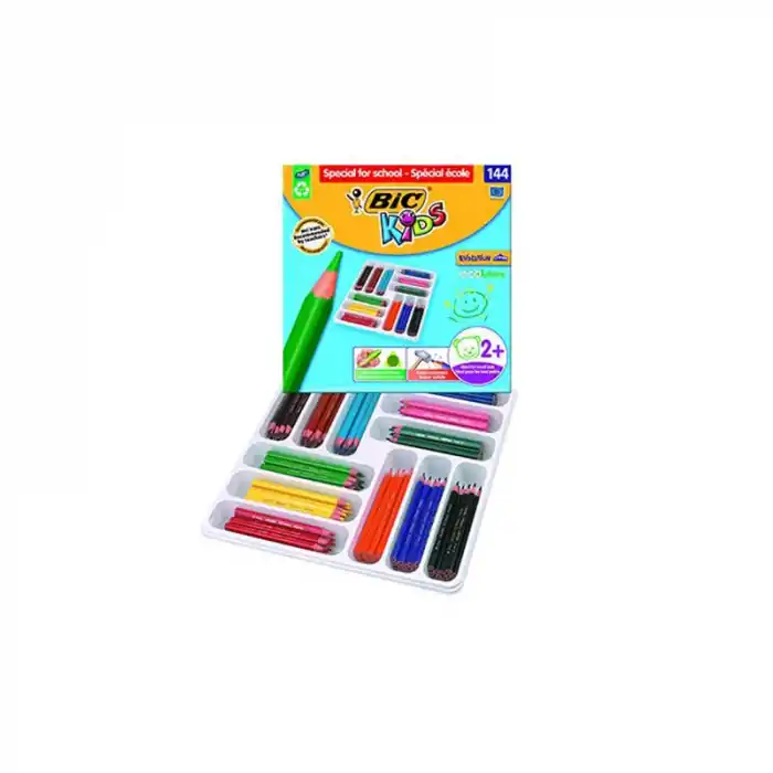 BİC EVO ÜÇGEN KURUBOYA 144 LÜ SINIF PAKETİ 887831