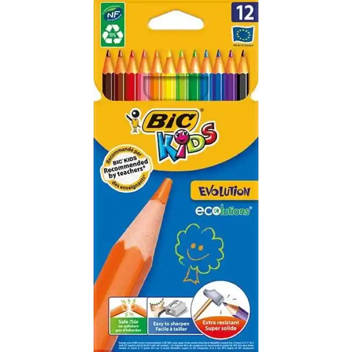 BİC EVOLUTION 12 RENK KURU BOYA 82902910