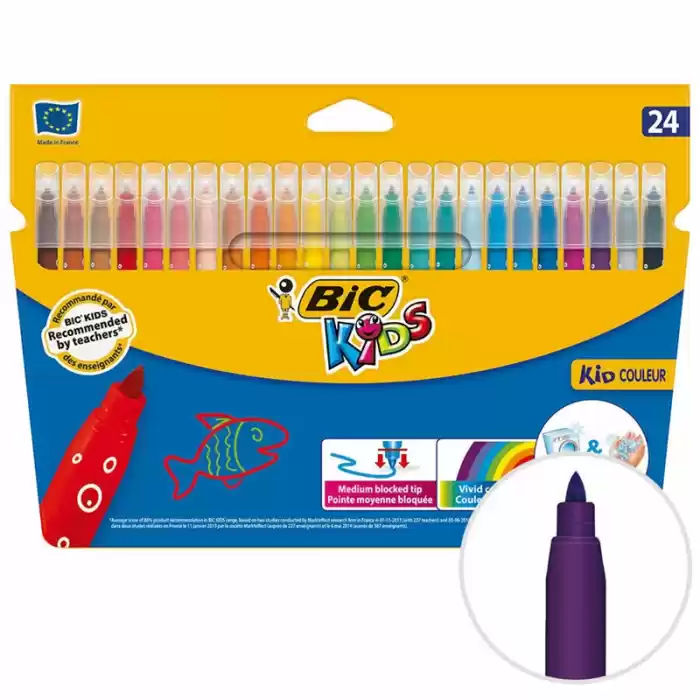 BİC KIDS COULEUR 24 RENK KEÇELİ BOYA 841800