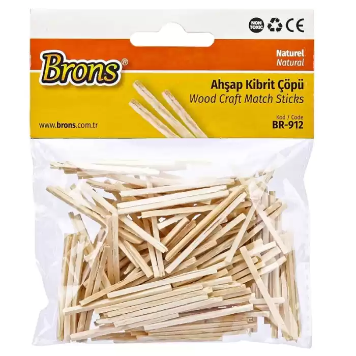 BRONS AHŞAP KİBRİT ÇÖPÜ NATUREL BR-912