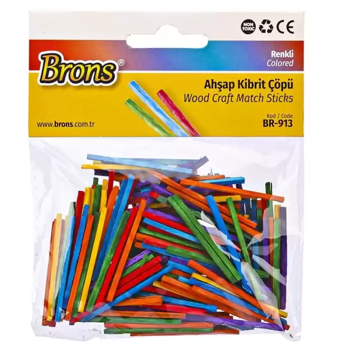 BRONS AHŞAP KİBRİT ÇÖPÜ RENKLİ BR-913