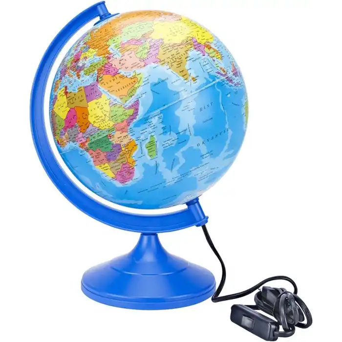 BRONS IŞIKLI KÜRE 26 CM SİYASİ BR-827