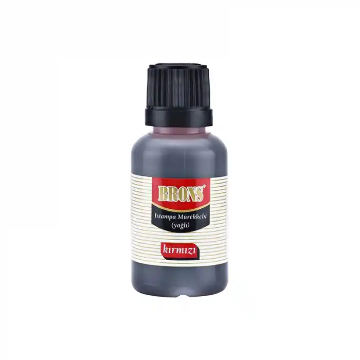 BRONS ISTAMPA MÜREKKEBİ KIRMIZI 30 CC BR-316
