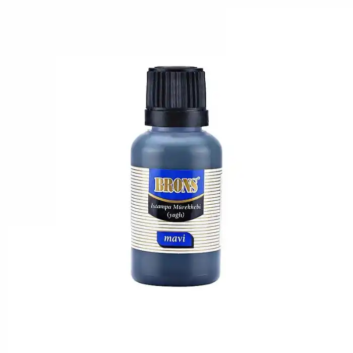 BRONS ISTAMPA MÜREKKEBİ MAVİ 30 CC BR-315