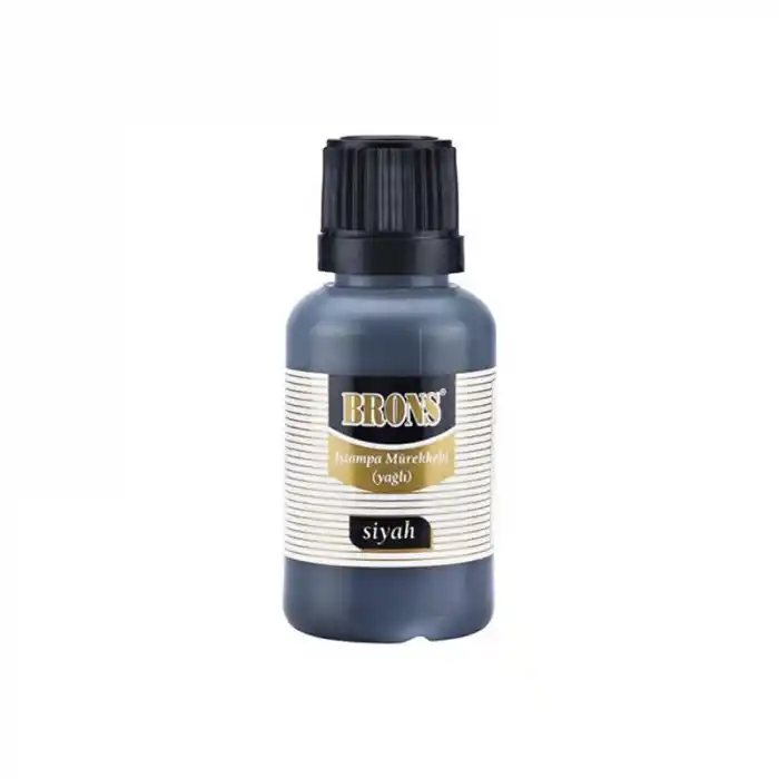BRONS ISTAMPA MÜREKKEBİ SİYAH 30 CC BR-314