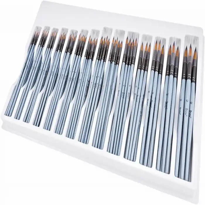 BRONS SULU VE AKRİLİK BOYA FIÇRA SETİ 144 LÜ BR-862