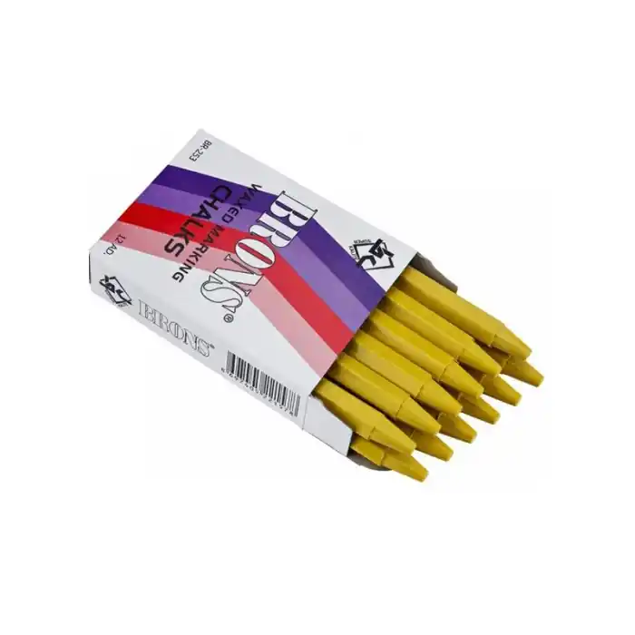 BRONS YAĞLI MARKA TEBEŞİR SARI 12 Lİ BR-253