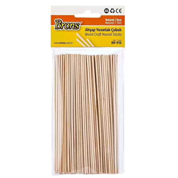 BRONS YUVARLAK ÇUBUK NATUREL İNCE BR-916